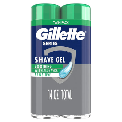 Aloe-Infused Sensitive Shave Gel Duo